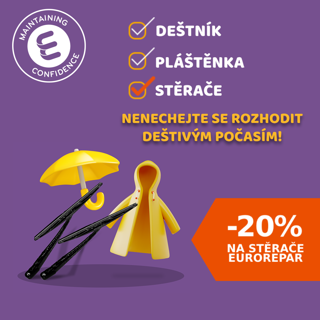 Sleva 20% na stěrače značky EUROREPAR!